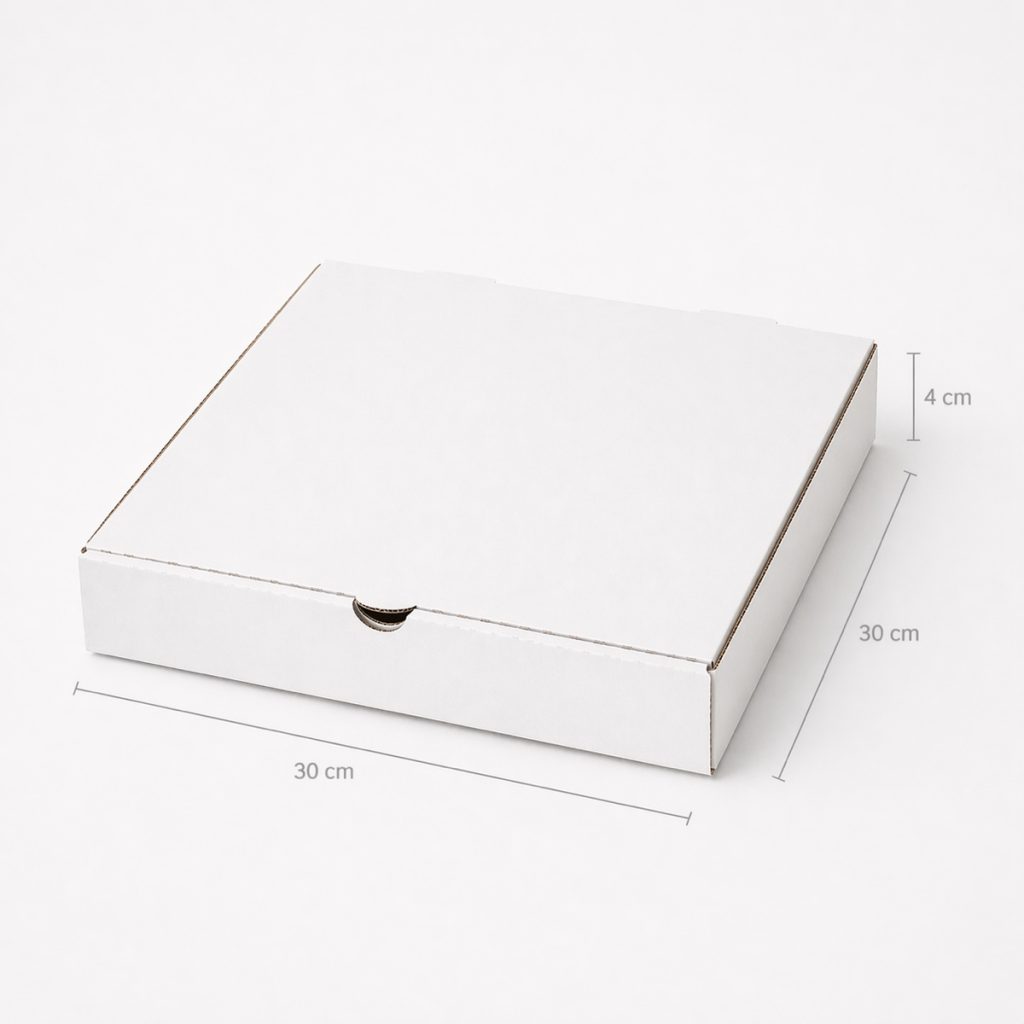 Caja Pizza Blanca 30×30 cm