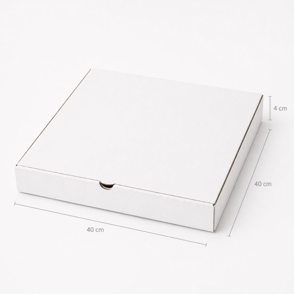 Caja Pizza Blanca 40×40 cm