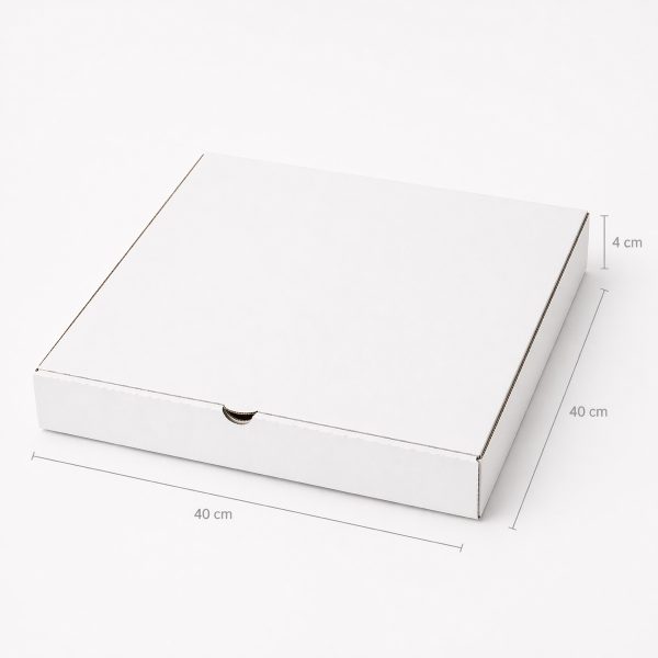 Caja Pizza Blanca 40×40 cm