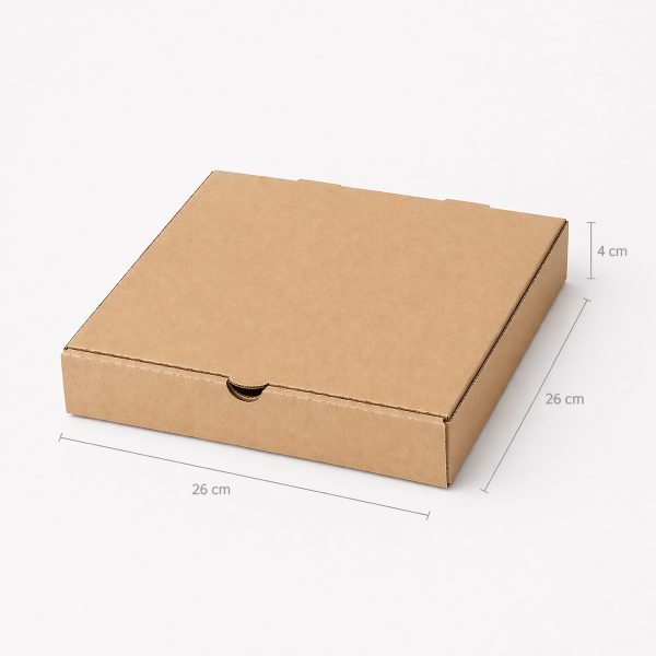 Caja Pizza Kraft 26×26 cm