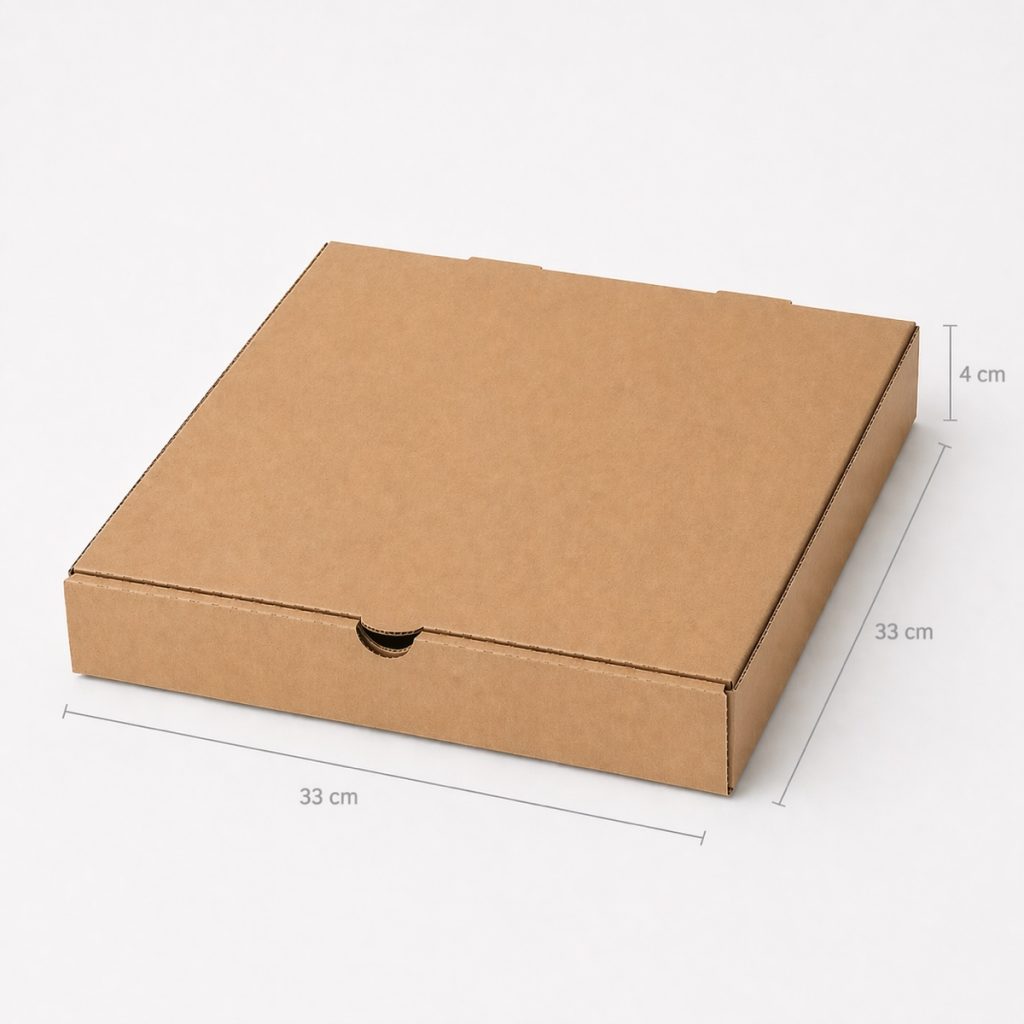 Caja Pizza Kraft 33×33 cm