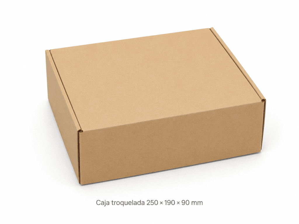 Caja Troquelada D — 250x190x090 mm