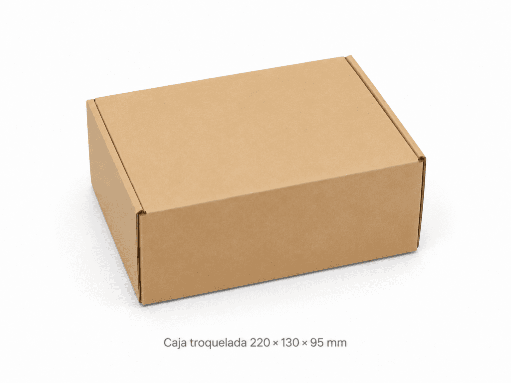 Caja Troquelada E — 220x130x095 mm