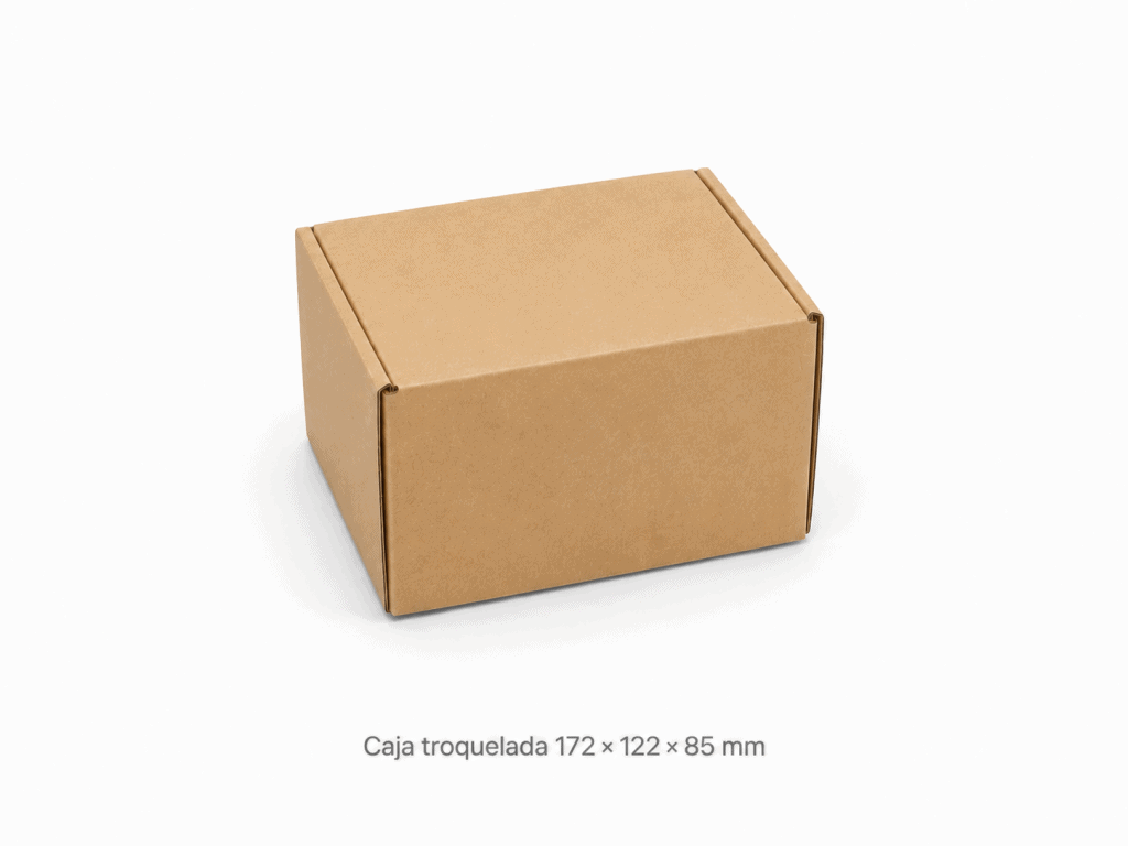 Caja Troquelada F — 172x122x085 mm