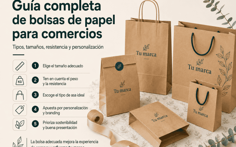 Guía completa de bolsas de papel para comercios