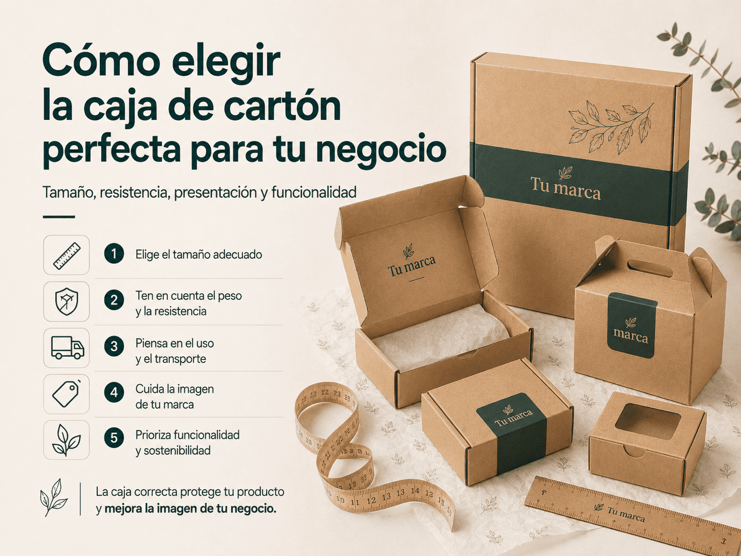 Cómo elegir la caja de cartón perfecta para tu negocio