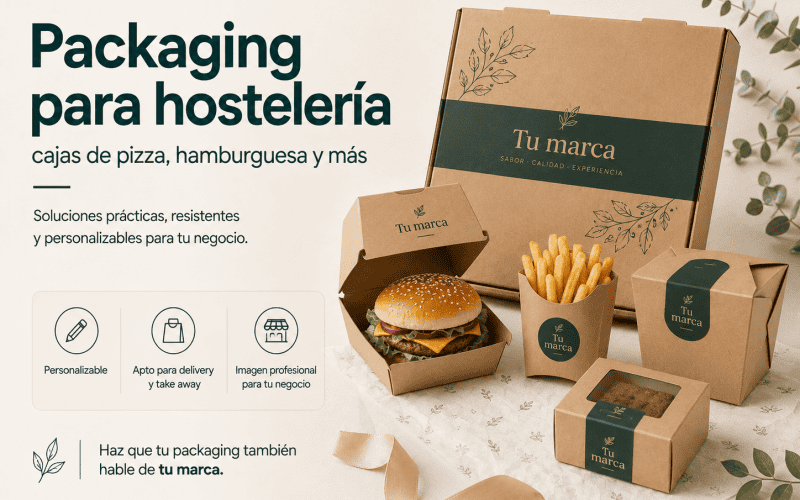 Packaging para hostelería: cajas de pizza, hamburguesa y más